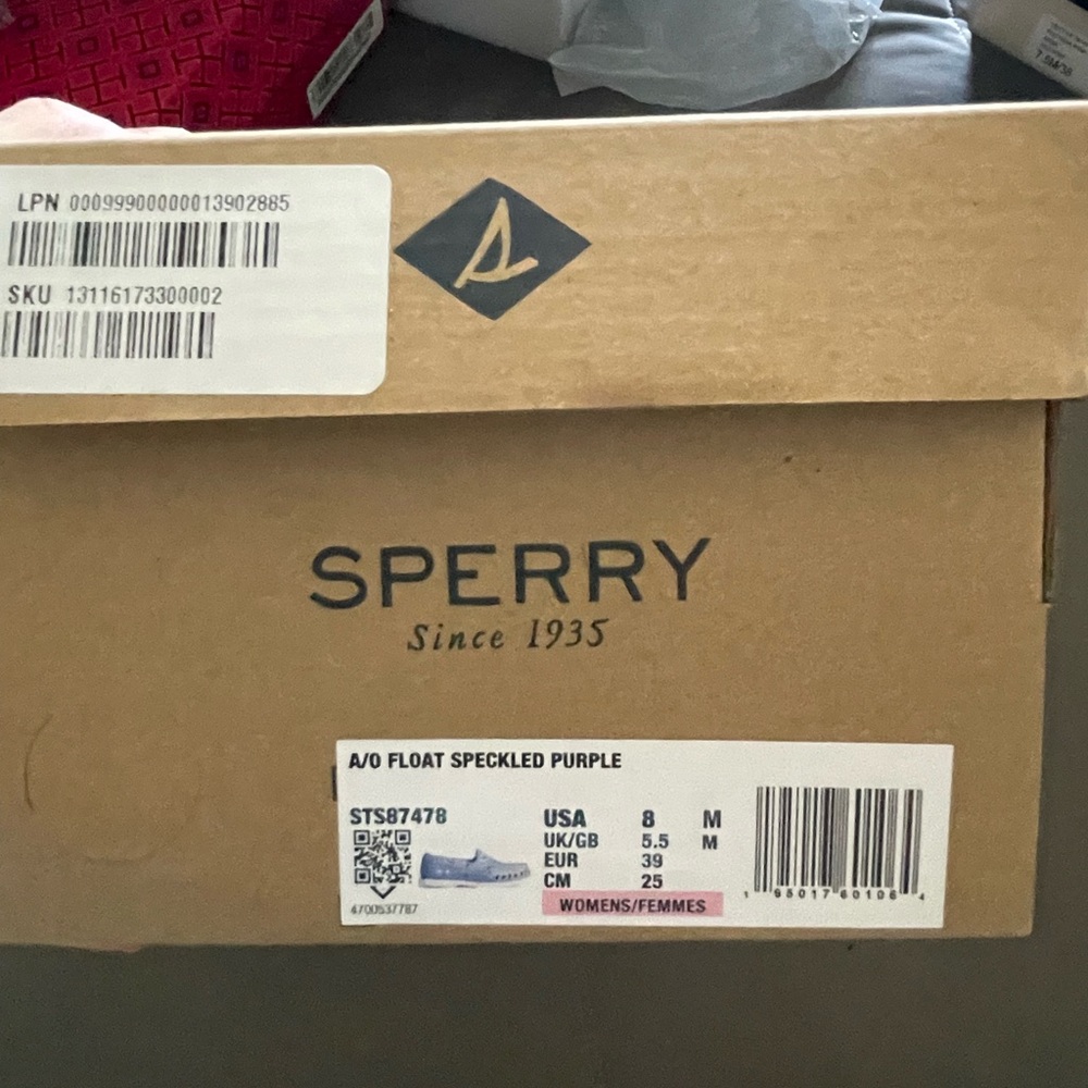 Sperry A/O Float Speckled Blue Boat Shoes